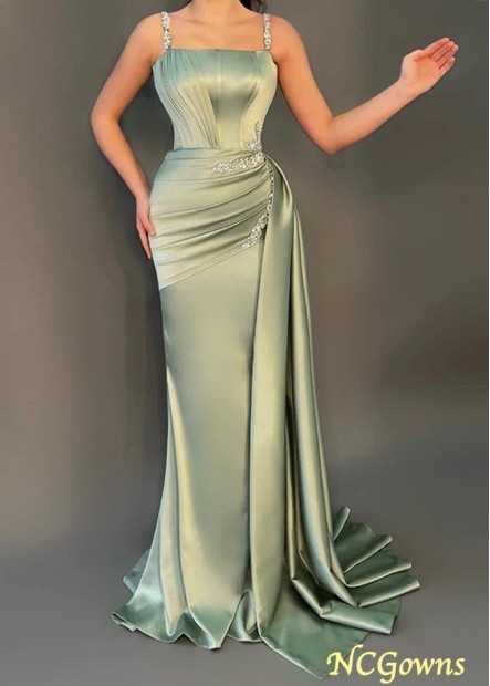Long Corset Beads Straps Pleats Prom Evening Dresses Z801690190397