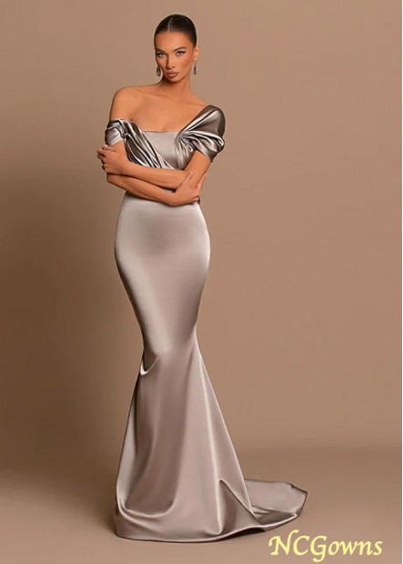 2023 Off the Shoulder Pleated Mermaid Prom Evening Gowns Z801690190407
