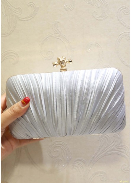 New Pleated Velvet Cloth Square Slung Dinner Handbags T901556157276