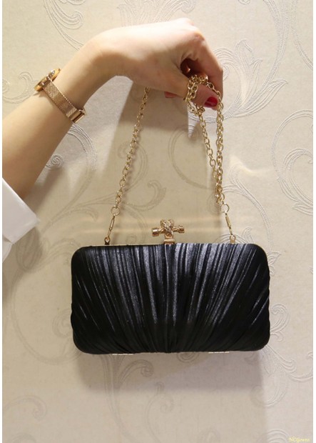 New Pleated Velvet Cloth Square Slung Dinner Handbags T901556157814