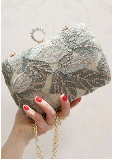 Rhinestone  Sequin Wool Handbags