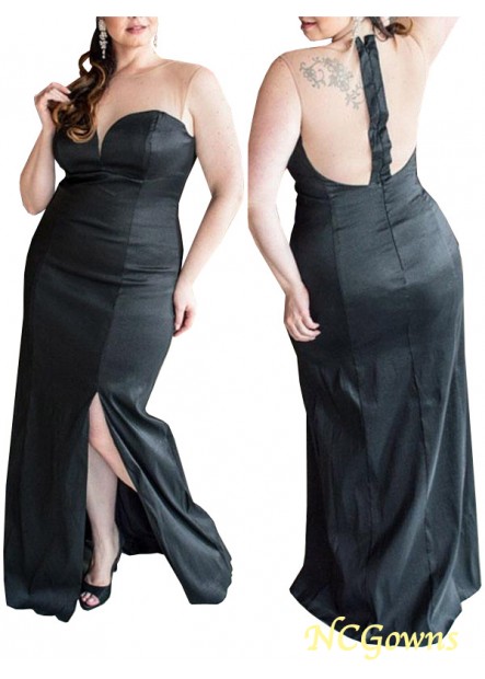 Natural Sweetheart Elastic Woven Satin Sleeveless Ruched Zipper Back Style Black Dresses