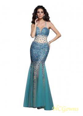 Natural Trumpet Mermaid Silhouette Sleeveless 2023 Formal Dresses
