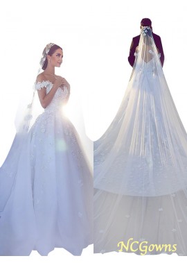 Other Back Style Chapel Train White Dresses