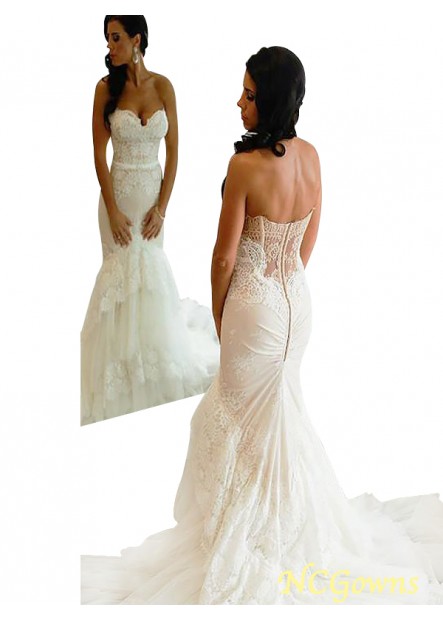 Other Back Style Natural Sweetheart Neckline Court Train 2023 Wedding Dresses