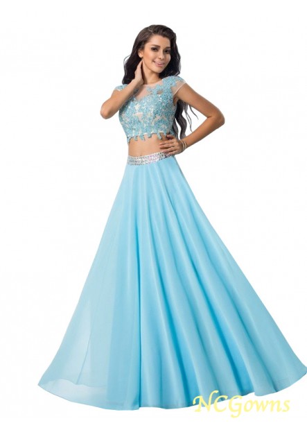 Floor-Length Other Chiffon Fabric A-Line Princess Silhouette Formal Evening Dresses