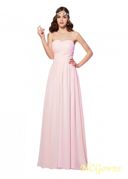 Ncgowns Empire Chiffon Fabric Zipper Back Style Sweetheart Formal Dresses