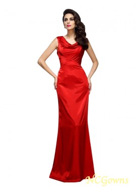 Sleeveless Sleeve Other Floor-Length Silk Like Satin Fabric V-Neck Neckline Sexy Evening Dresses