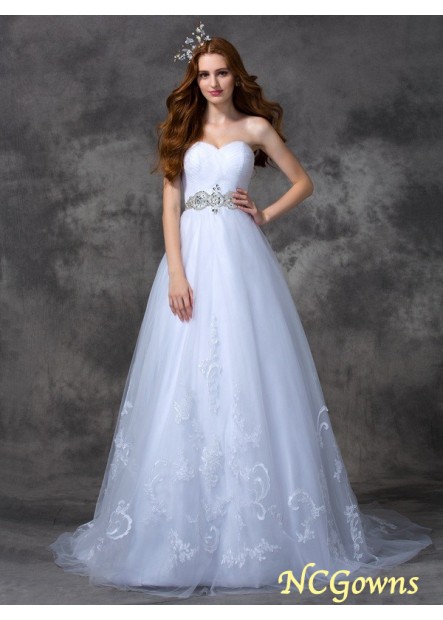 Ncgowns Sweetheart Satin Wedding Dresses