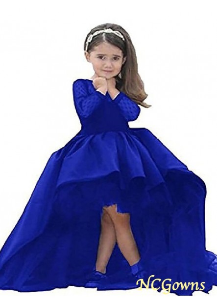 Ball Gown Natural Waist Satin Fabric Other Royal Blue Dresses