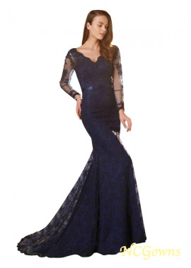 Ncgowns V-Neck Neckline Sleeveless Applique Embellishment Trumpet Mermaid Lace 2023 Evening Dresses