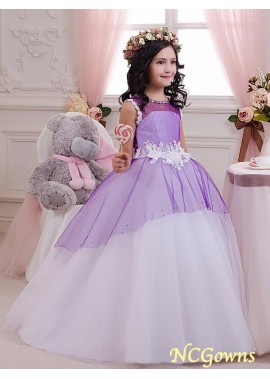 Jewel Sleeveless Other Ball Gown Silhouette Tulle Fabric Flower Girl Dresses