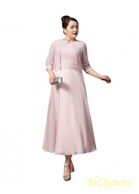 Chiffon A-Line Princess Silhouette Jewel Zipper Lace Wedding Party Dresses T801524725195