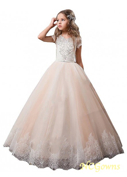 Ncgowns Short Sleeves Champagne Dresses
