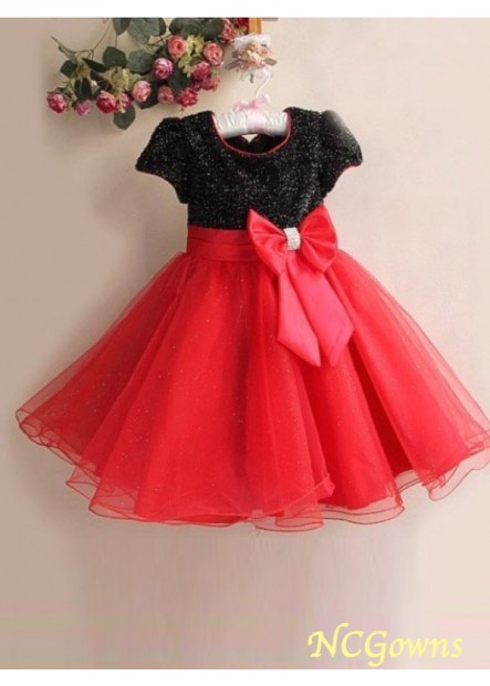 Ncgowns Bowknot Embellishment Zipper Red Dresses