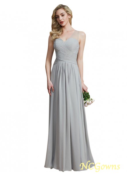 Other Back Style Sleeveless Floor-Length V-Neck Neckline A-Line Princess Silhouette Bridesmaid Dresses