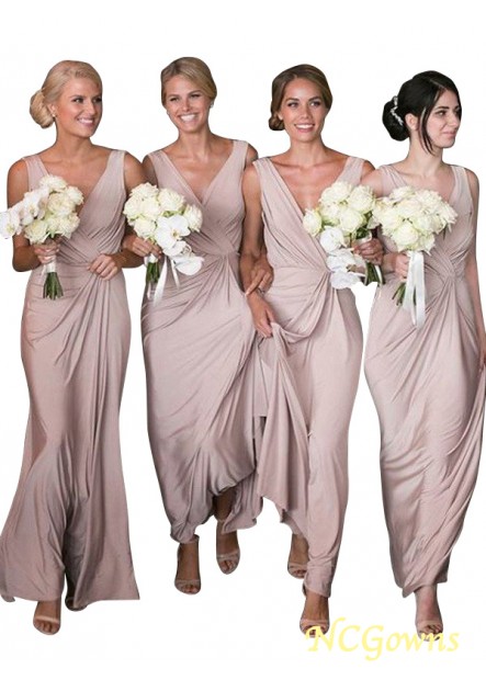Other Back Style Natural Chiffon Bridesmaid Dresses