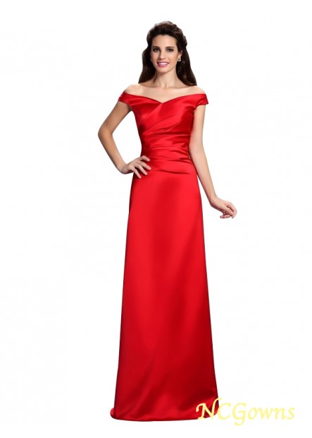Zipper V-Neck Neckline Cap Sheath Column Red Dresses