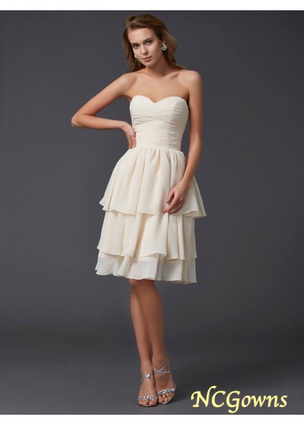Other Chiffon Natural Sweetheart Neckline Wedding Party Dresses