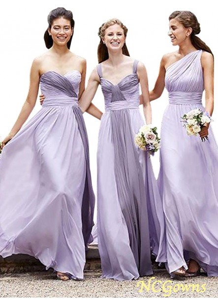 Floor-Length Chiffon Bridesmaid Dresses T801524723250