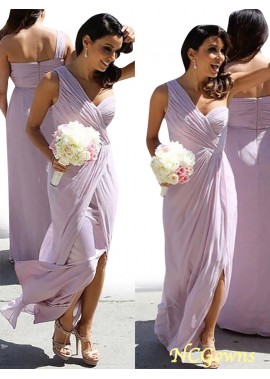 Sleeveless Sleeve A-Line Princess Silhouette Floor-Length Bridesmaid Dresses