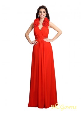 Sleeveless Natural Waist A-Line Princess Red Dresses