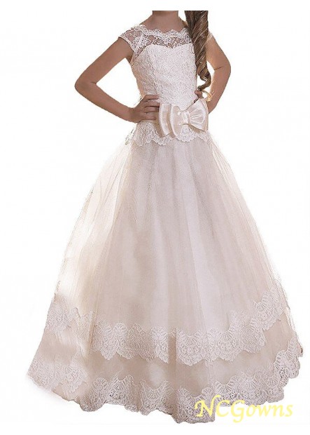 Ncgowns A-Line Princess Silhouette Sleeveless Sleeve Tulle Fabric Wedding Party Dresses
