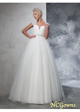 Ball Gown Silhouette Tulle Ruched Sweep Brush Train Other Sweetheart Neckline Empire Wedding Dresses T801524715674