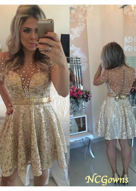 Satin Other Sequin Short Mini Special Occasion Dresses