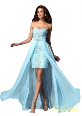 Sleeveless Sweetheart A-Line Princess Chiffon 2023 Prom Dresses