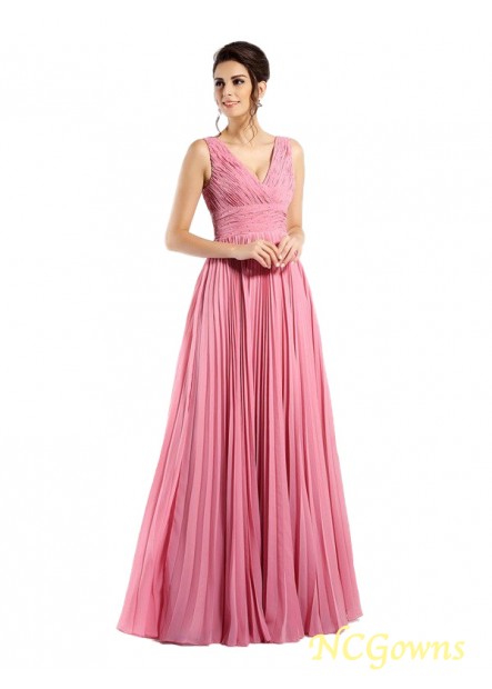 A-Line Princess Silhouette Chiffon Fabric Empire Zipper Back Style Pleats Special Occasion Dresses
