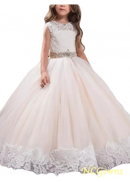 Other Floor-Length Tulle Champagne Dresses