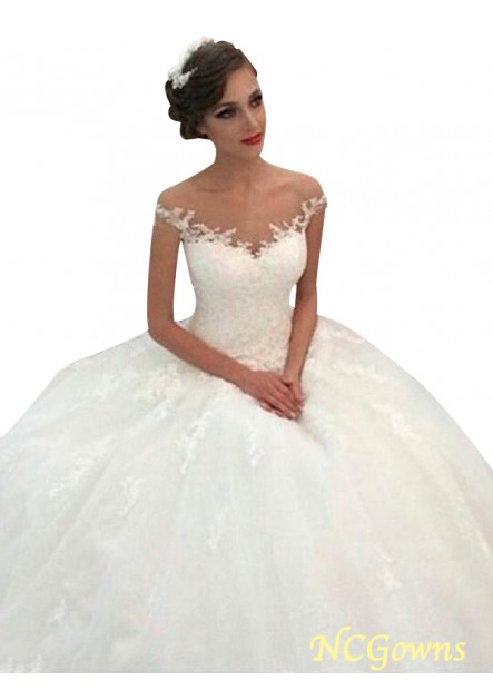 Off-The-Shoulder Ball Gown Silhouette Court Train Vintage Wedding Dresses