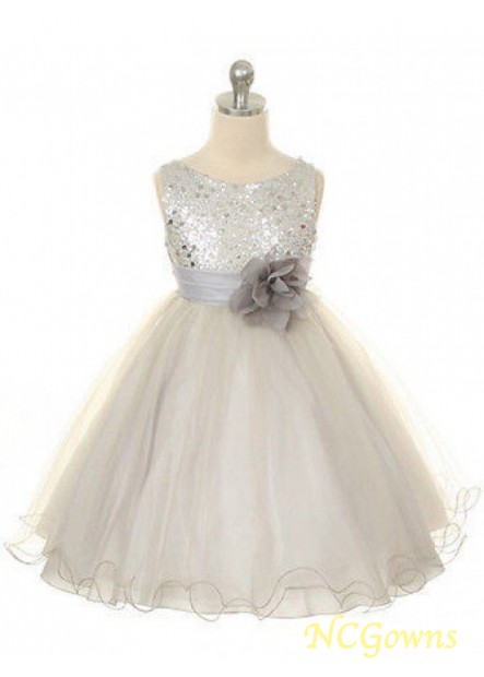 Ball Gown Natural Hand-Made Flower Organza Jewel Wedding Party Dresses