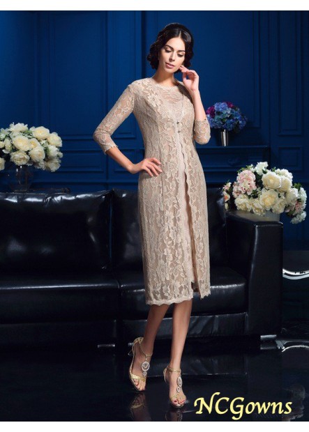 Knee-Length Taffeta Fabric Lace Natural Waist Short Dresses