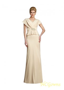 Other Back Style Short Sleeves Sheath Column Mother Of The Bride Dresses