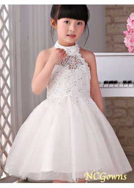 Halter Neckline A-Line Princess Wedding Party Dresses