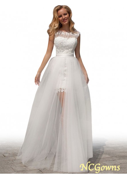 Sleeveless Sleeve Lace Floor-Length Sheath Column Wedding Dresses