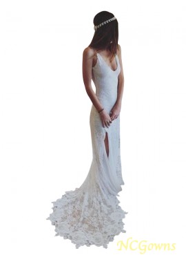 Natural Waist Sheath Column Other Sleeveless Lace Wedding Dresses T801524714944
