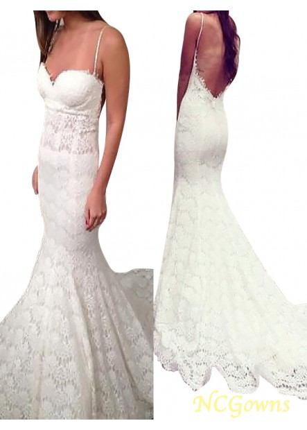 Ncgowns Trumpet Mermaid Spaghetti Straps Sleeveless Sleeve Other Back Style 2023 Wedding Dresses