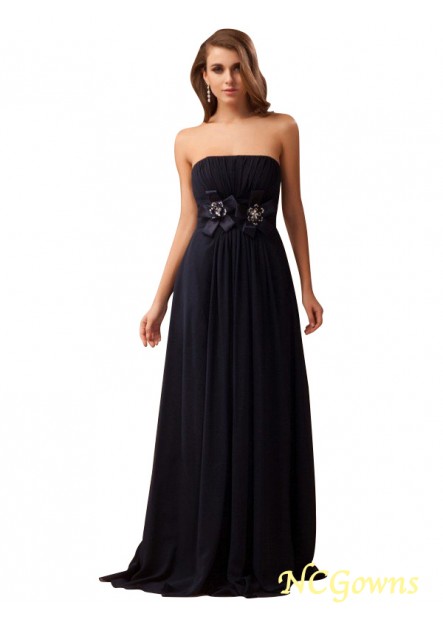 Ncgowns Floor-Length Natural Strapless Zipper Back Style Sleeveless Sleeve Special Occasion Dresses T801524713484
