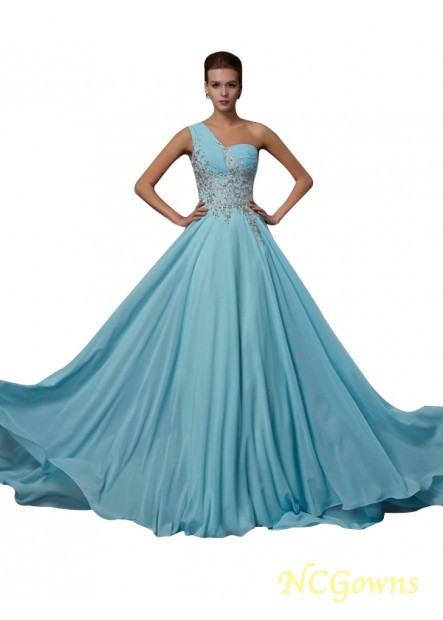 Ruffles Embellishment Natural Sleeveless A-Line Princess Backless 2023 Prom Dresses