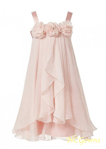 Other Back Style Sleeveless A-Line Princess Silhouette Straps Flower Girl Dresses T801524726306
