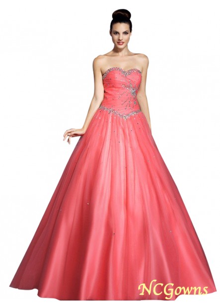 Sweetheart Neckline Beading Empire Ball Gown Net Fabric 2023 Formal Dresses