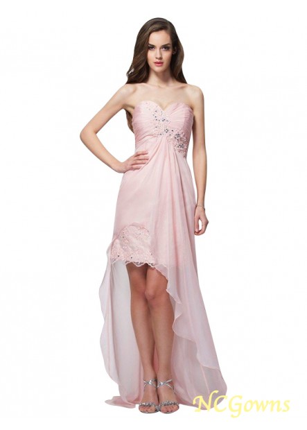 Beading Applique Sleeveless Sweetheart A-Line Princess Silhouette Zipper Back Style Chiffon Pink Dresses