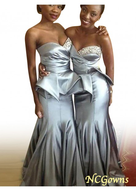 Satin Fabric Other Natural Waist Sleeveless Silver Dresses
