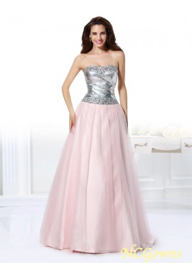 Ball Gown Natural Waist Sleeveless Sweetheart Neckline 2023 Prom Dresses