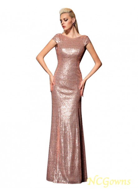 Sequins Sheath Column Floor-Length Scoop Natural Other Back Style Sexy Evening Dresses