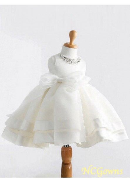 Empire Ball Gown Floor-Length Bowknot Zipper Back Style Flower Girl Dresses T801524726282