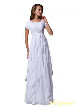 Short Sleeves Sheath Column Zipper Back Style Long Prom Dresses